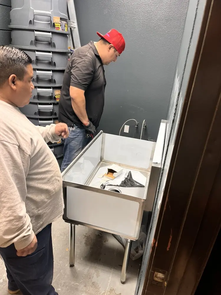 Commercial plumbing and sink installation in Jerome